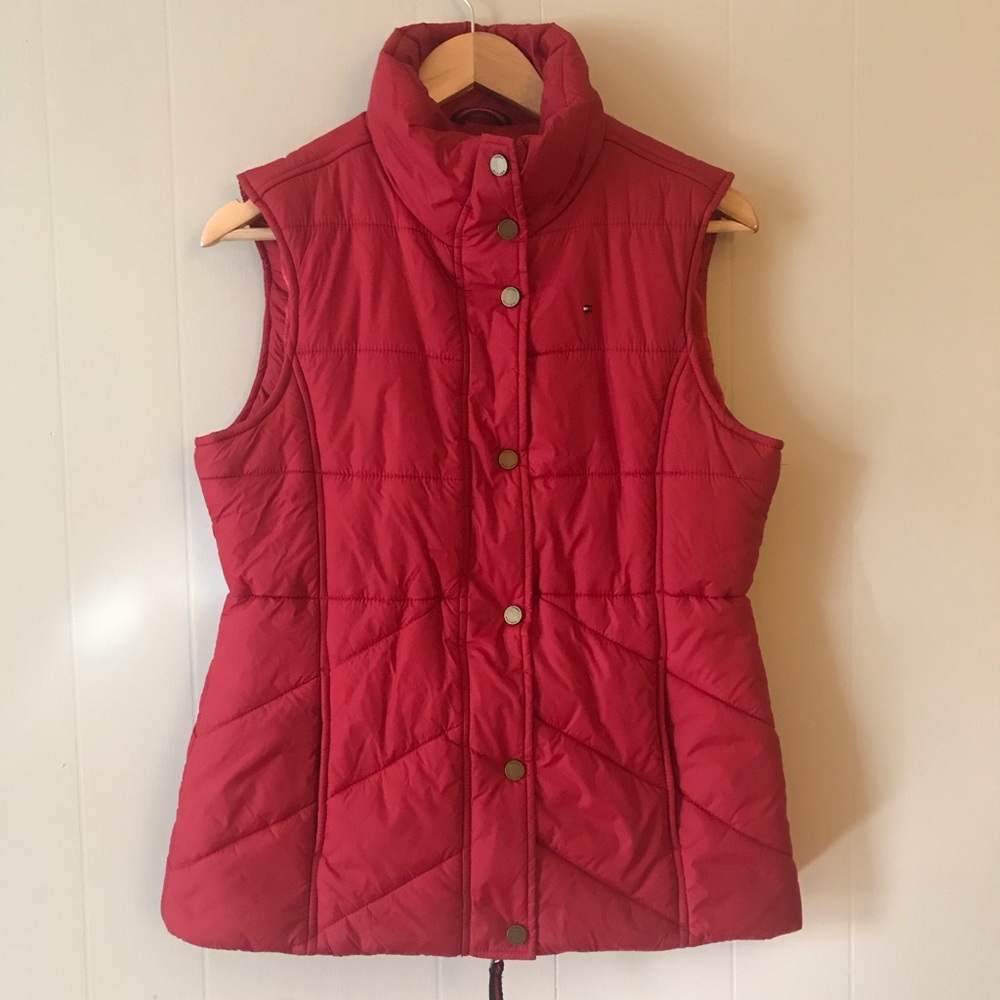 Red puffy vest • Tommy Hillfiger